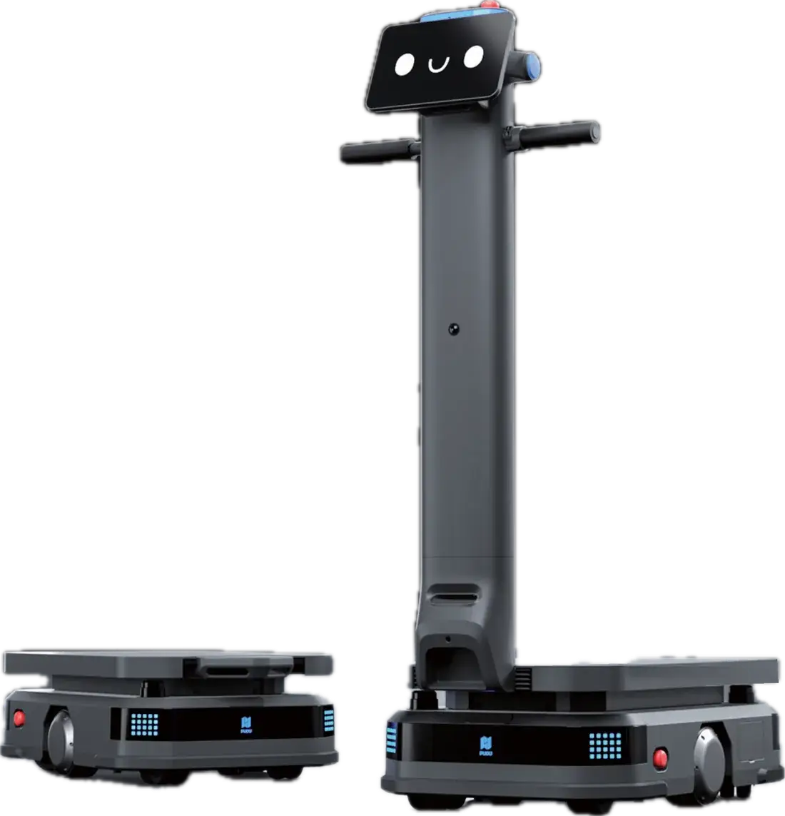 T600 Underride (izquierda) junto al T600 de elevación con columna