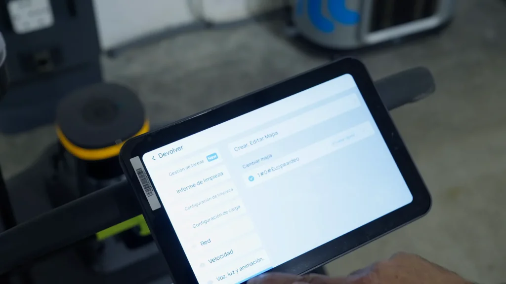 Control del MT1 Max desde la tablet